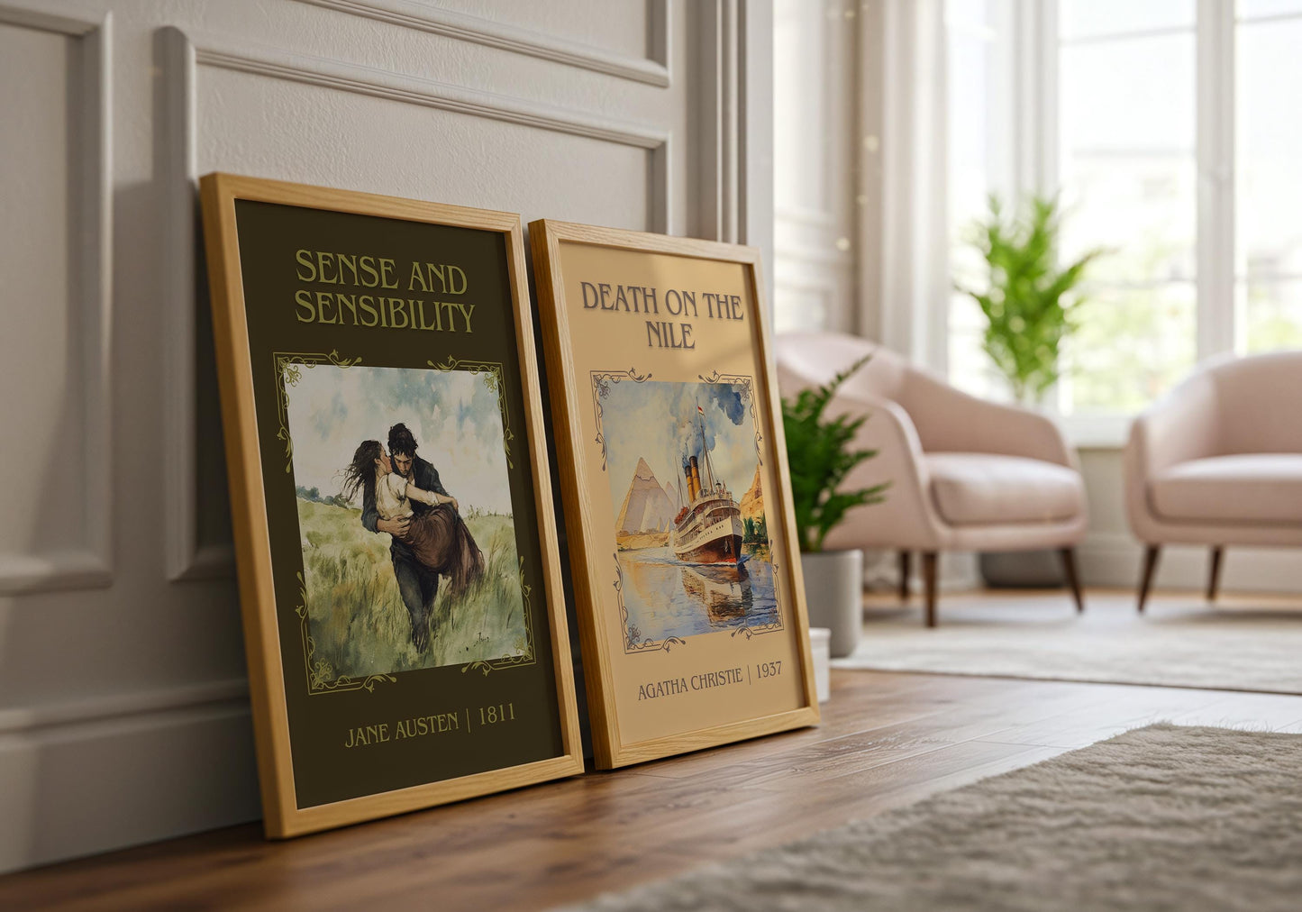 Sense and Sensability by Jane Austen | Descriptive Book Poster | Minimalist