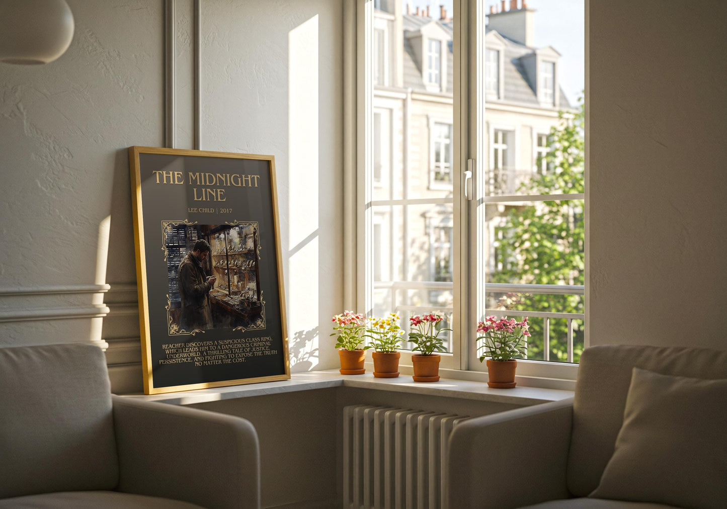 The Midnight Line by Lee Child | Descriptive Book Poster | Blurby