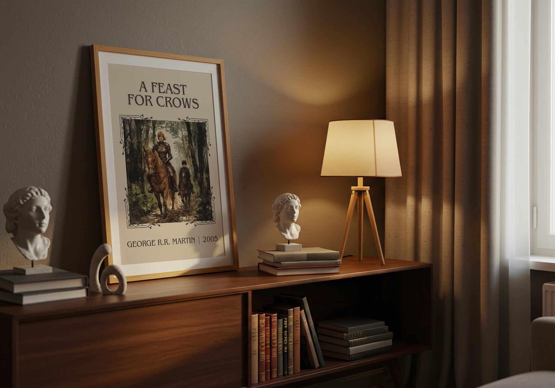 A Feast For Crows by George R.R. Martin | Descriptive Book Poster | Minimalist