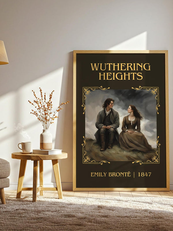 Wuthering Heights classic book art print paper finish options – matte satin gloss