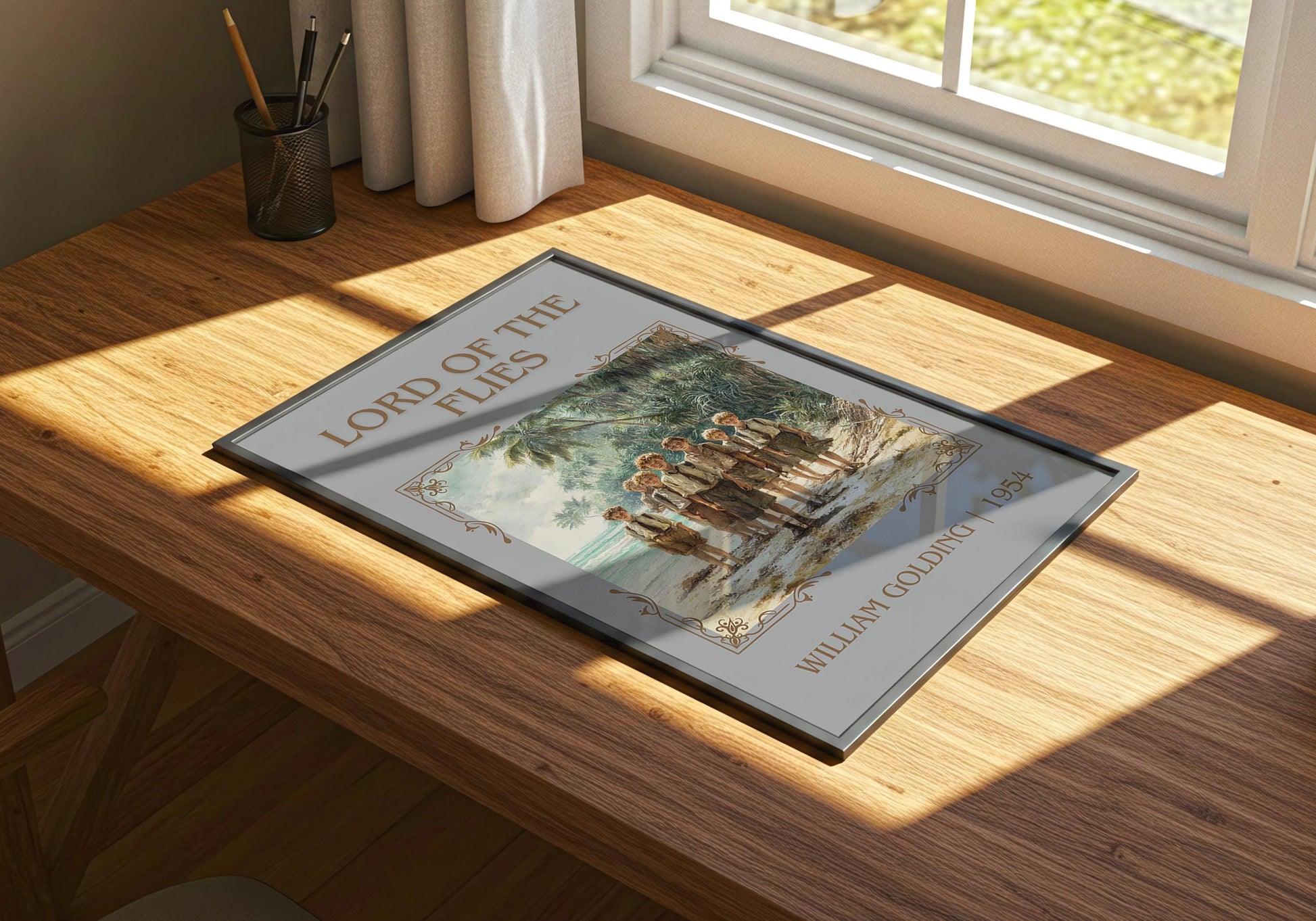 Lord Of The Flies by William Golding | Descriptive Book Poster | Minimalist