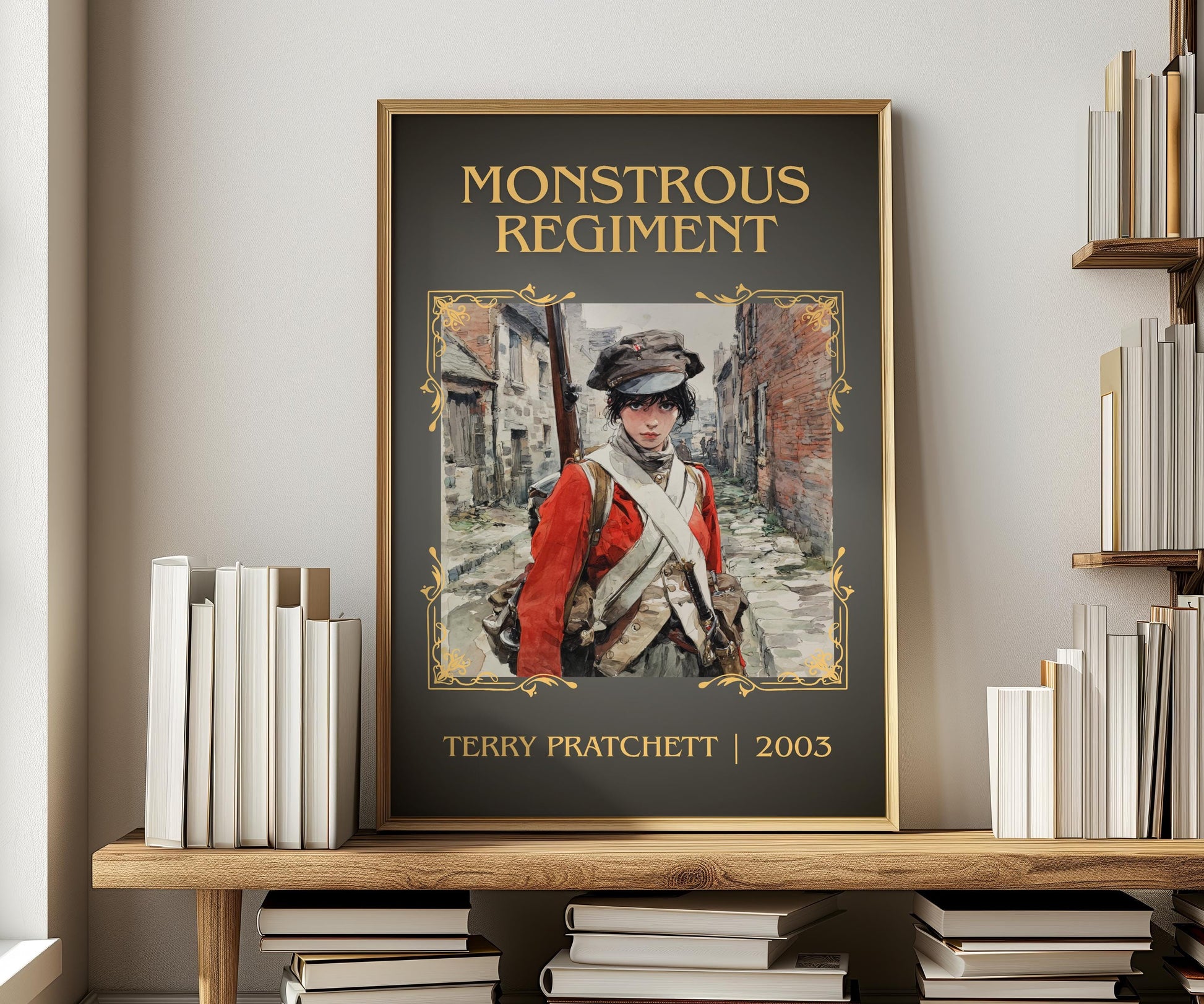 Monstrous Regiment by Terry Pratchett | Descriptive Book Poster | Minimalist