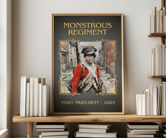 Monstrous Regiment by Terry Pratchett | Descriptive Book Poster | Minimalist