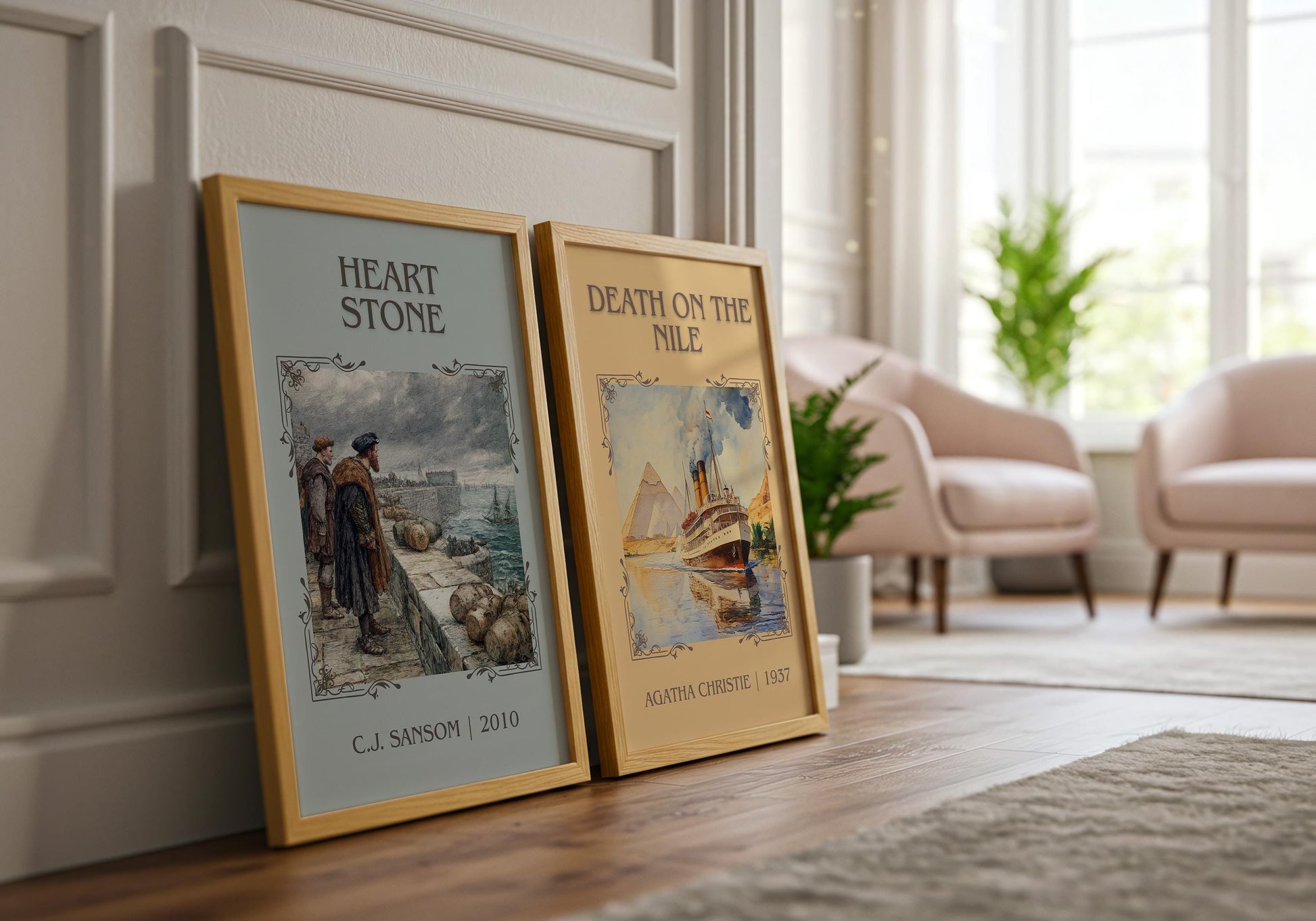 Heart Stone by C.J. Sansom | Descriptive Book Poster | Minimalist