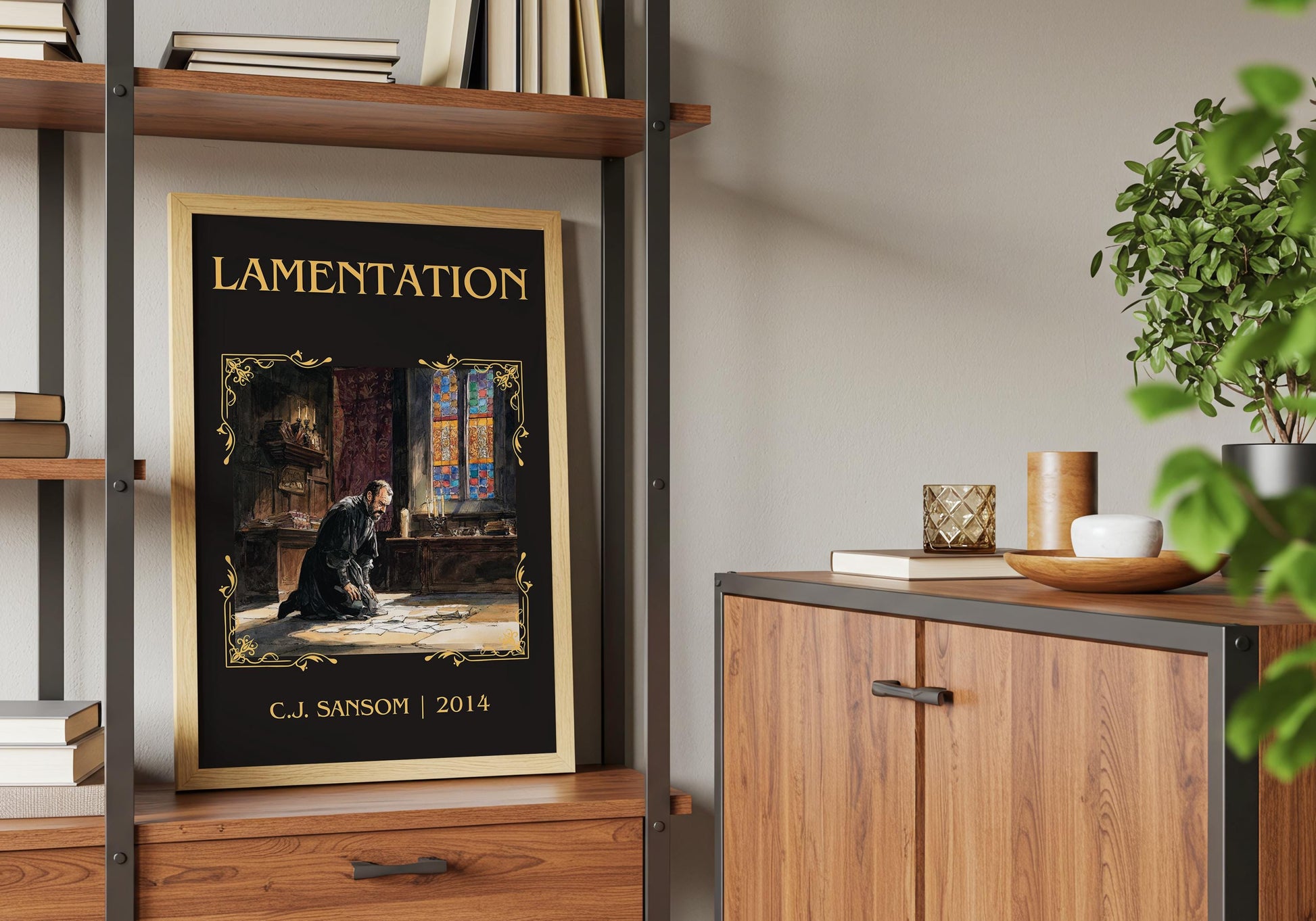 Lamentation by C.J. Samson | Descriptive Book Poster | Minimalist