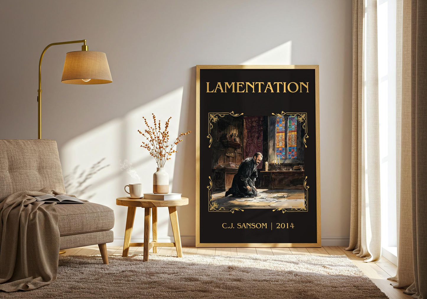 Lamentation by C.J. Samson | Descriptive Book Poster | Minimalist