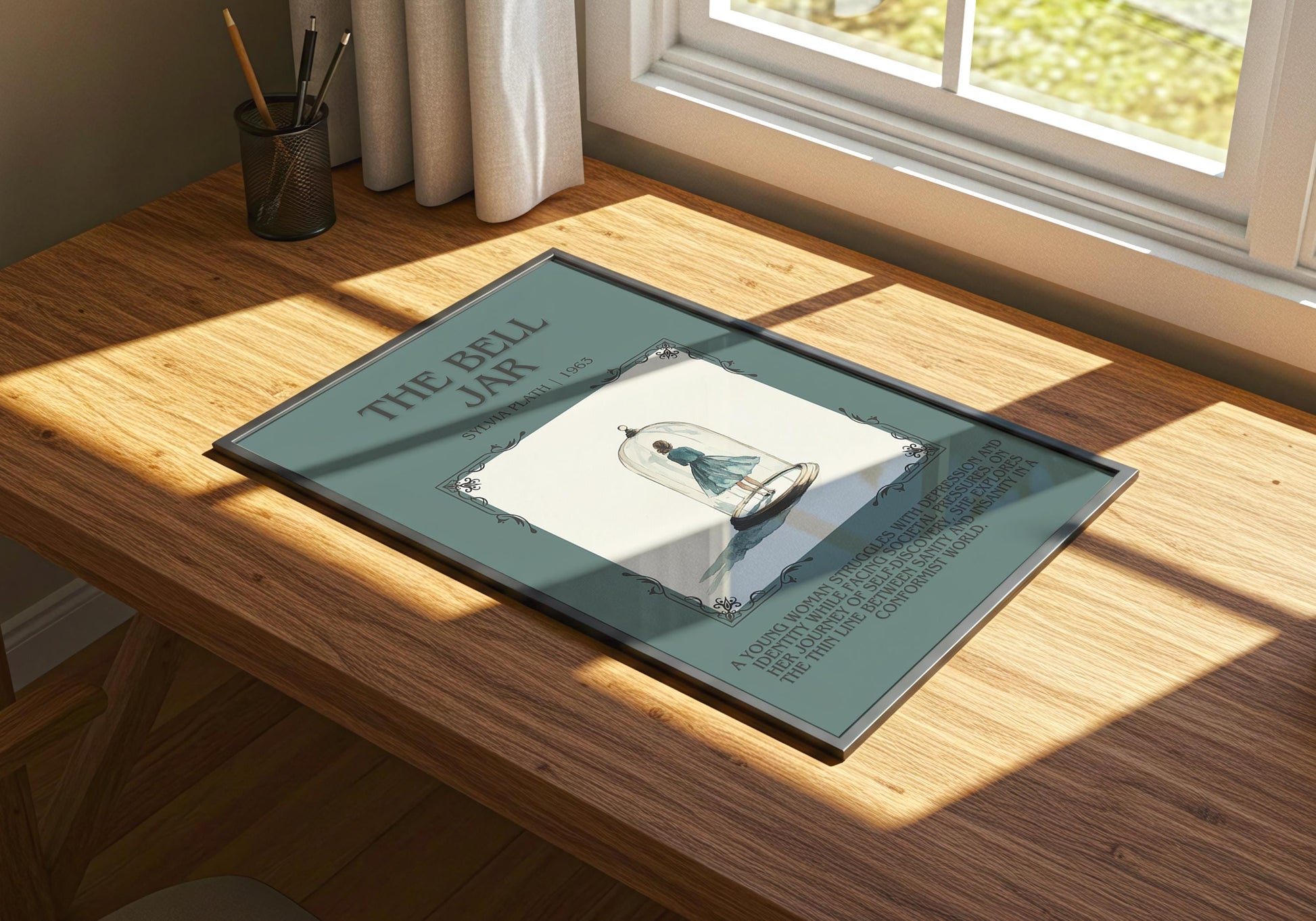 The Bell Jar by Sylvia Plath | Descriptive Book Poster | Blurby