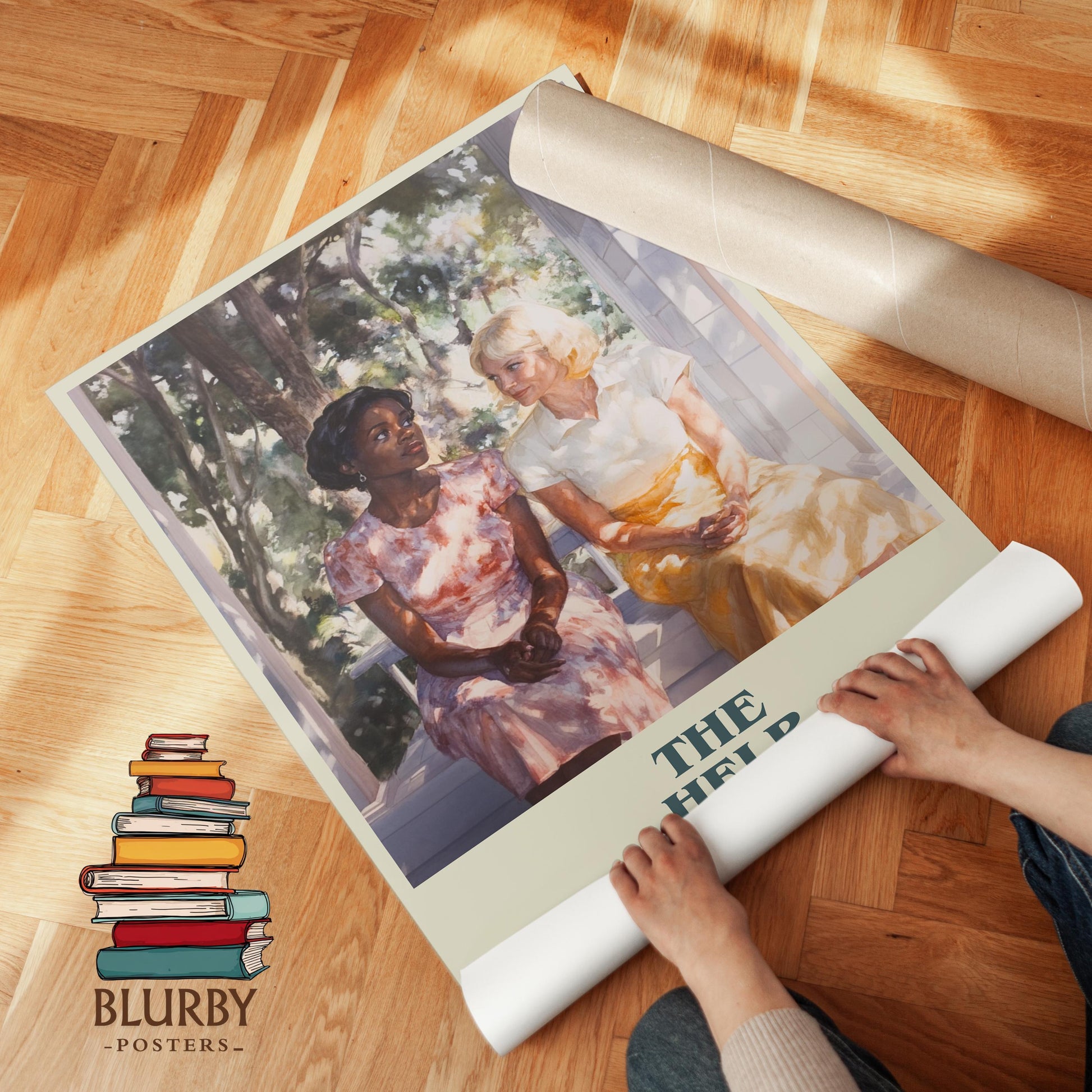 The Help book poster packaging – museum-quality print rolled in protective tube
