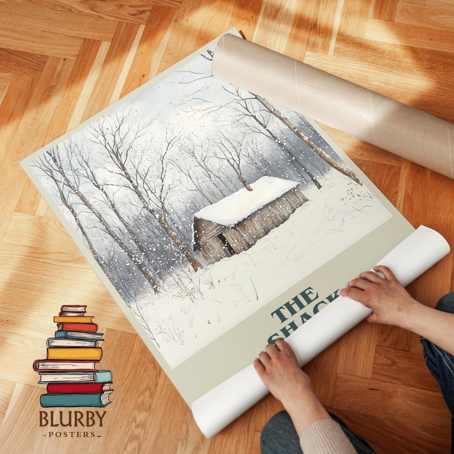 The Shack book poster packaging – museum-quality print rolled in protective tube