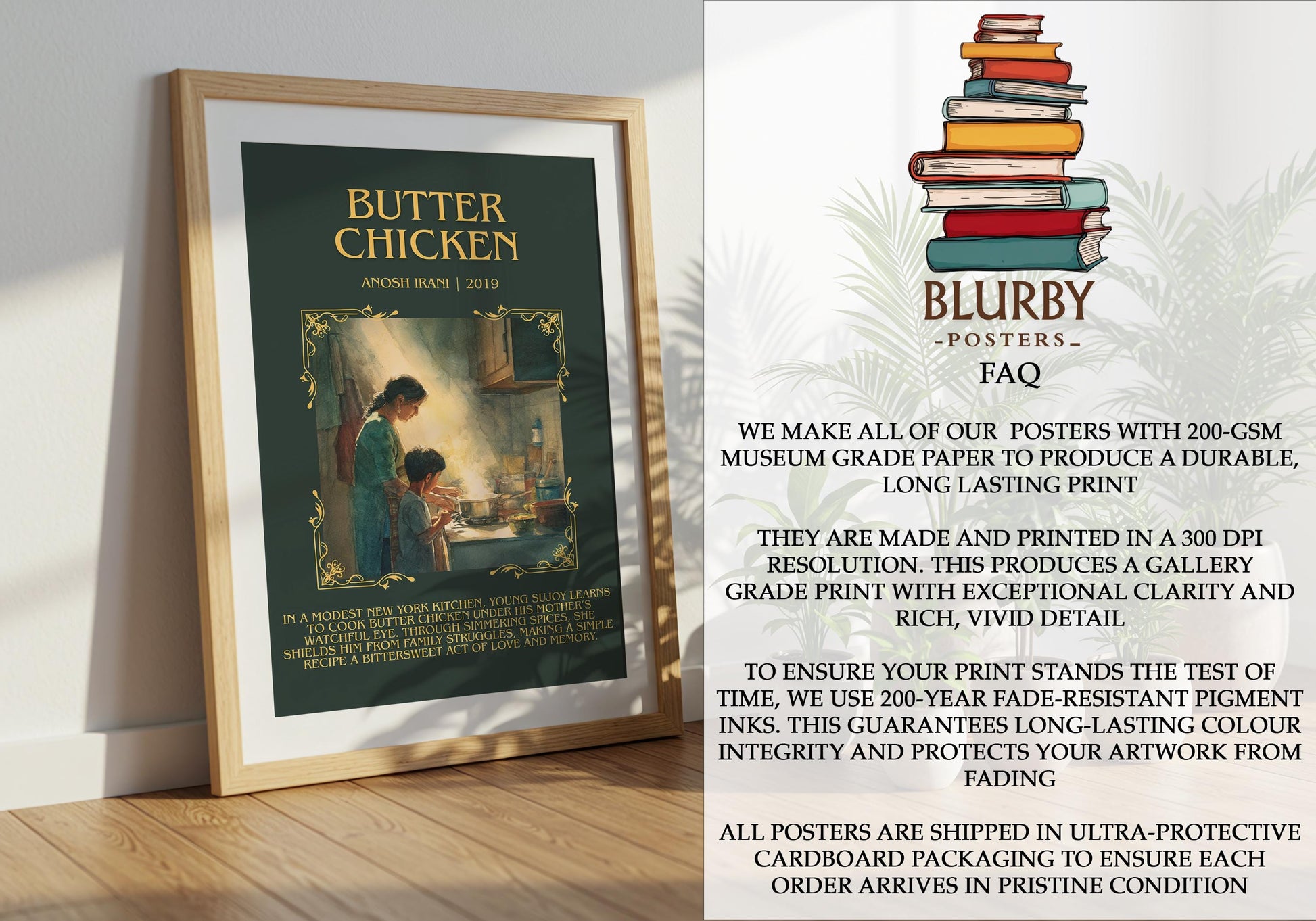 Butter Chicken by Anosh Irani | Descriptive Book Poster | Blurby