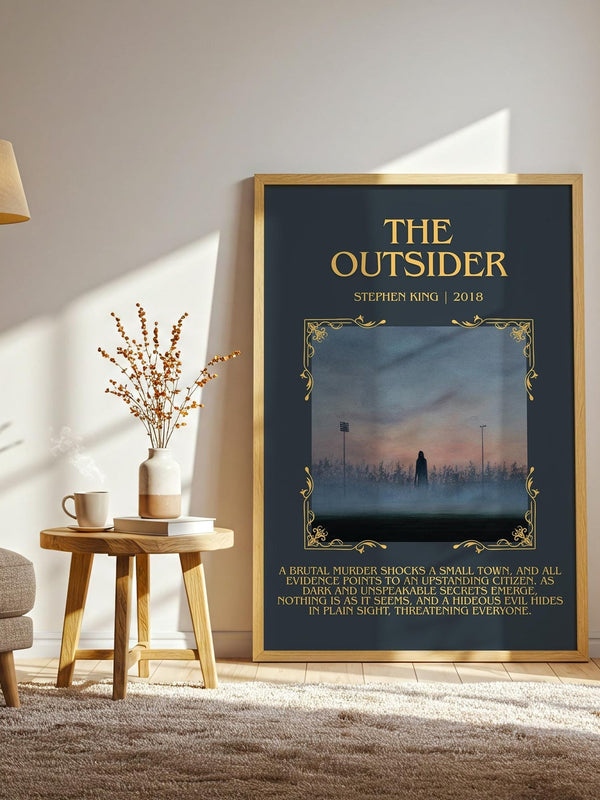 The Outsider minimalist poster paper finish options – matte satin gloss