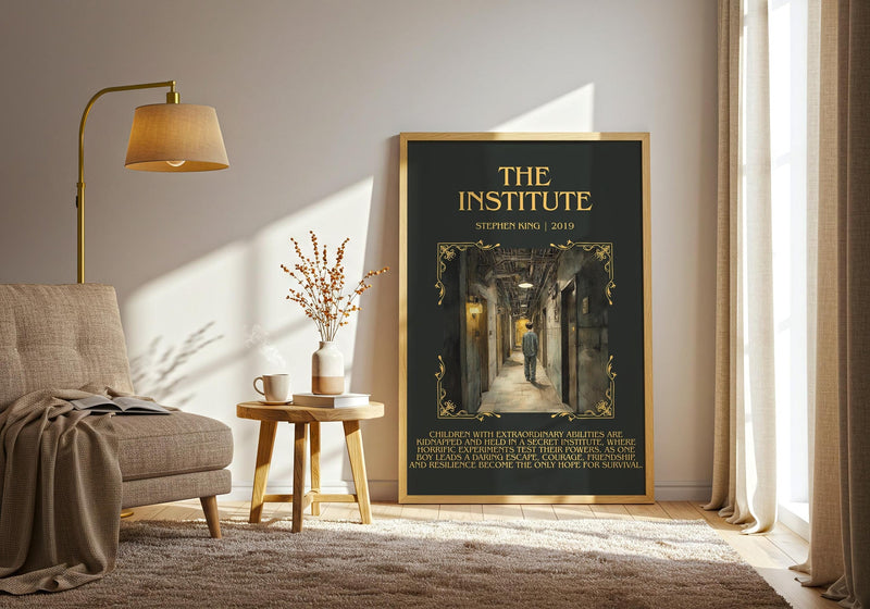 The Institute minimalist poster paper finish options – matte satin gloss