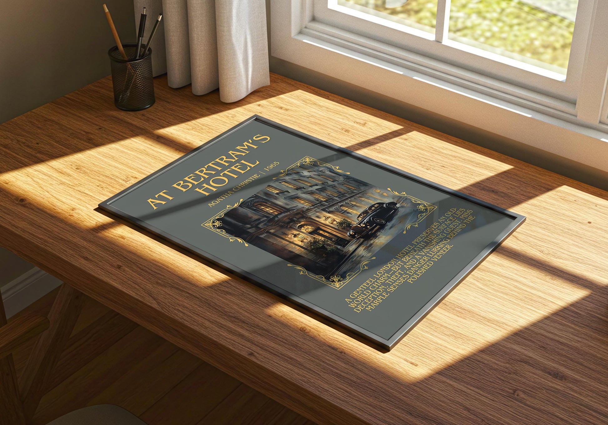 At Bertram's Hotel by Agatha Christie | Descriptive Book Poster | Blurby