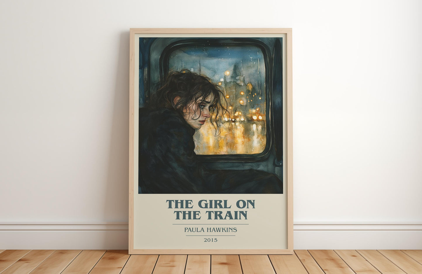 The Girl On The Train by Paula Hawkins | Book Poster | Literary Art Gift For Book Lover | Novel Inspired Wall Art | Free Delivery