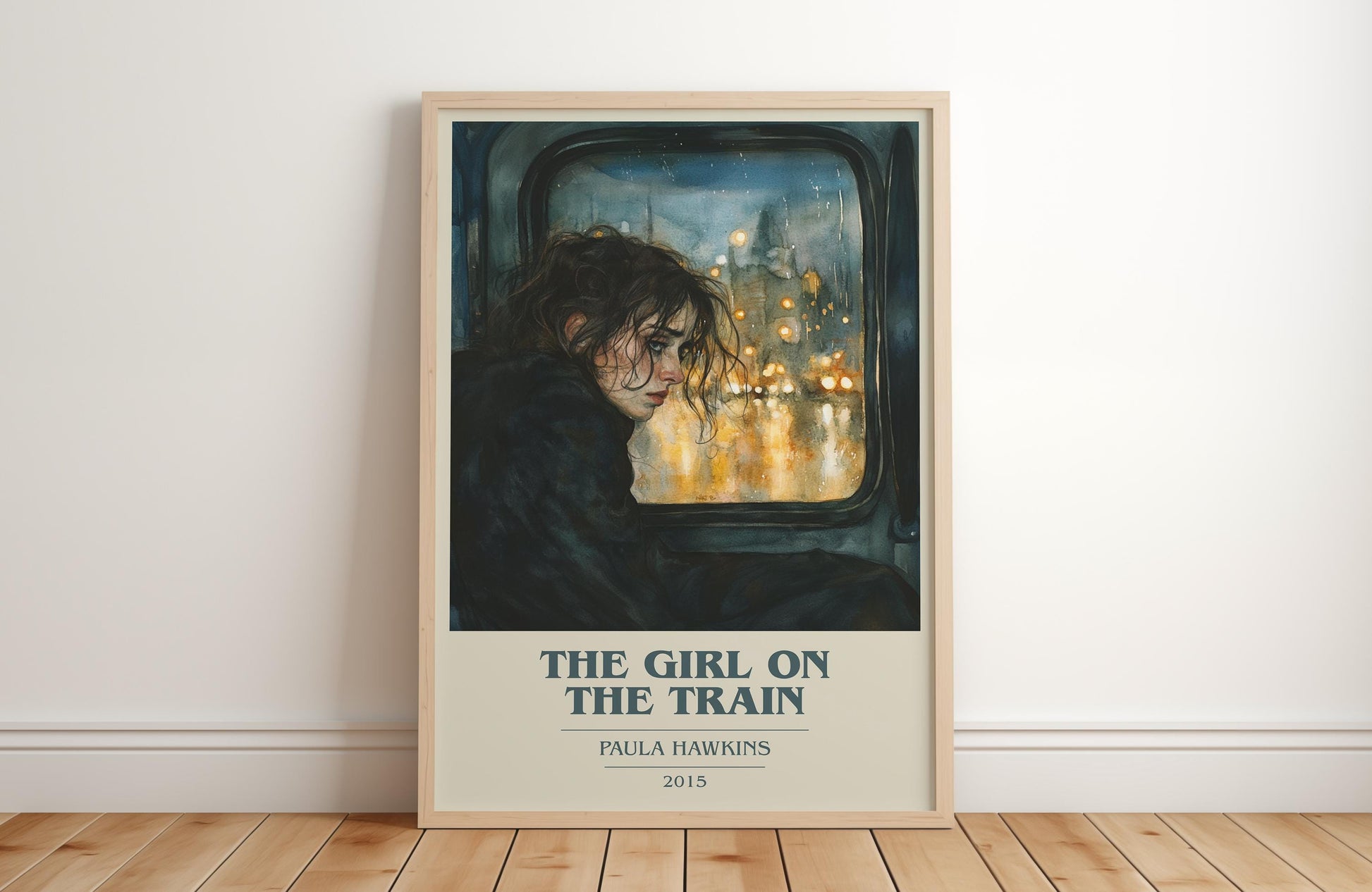 The Girl On The Train by Paula Hawkins | Book Poster | Literary Art Gift For Book Lover | Novel Inspired Wall Art | Free Delivery