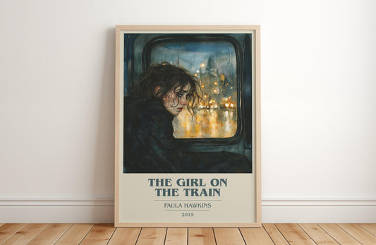 The Girl On The Train by Paula Hawkins | Book Poster | Literary Art Gift For Book Lover | Novel Inspired Wall Art | Free Delivery