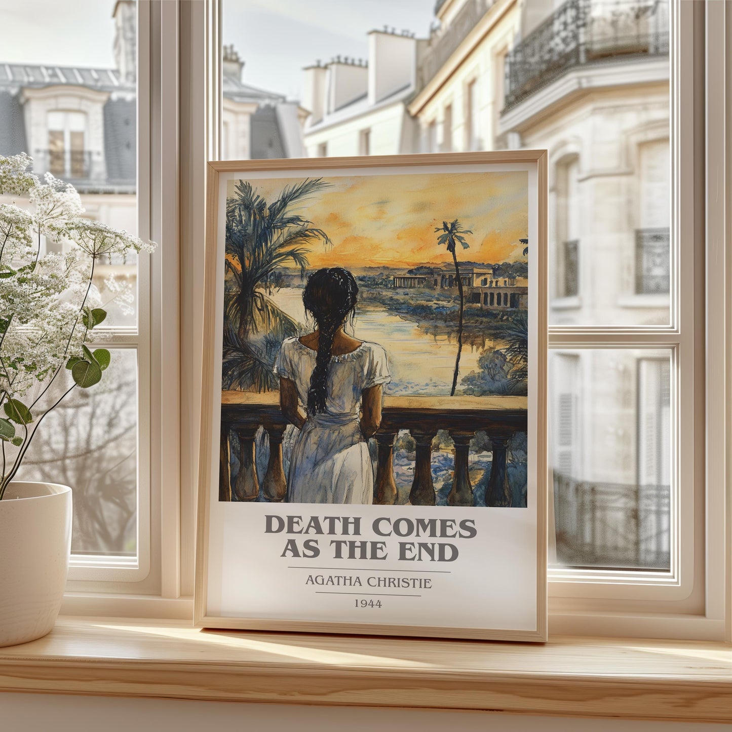 Death Comes At The End by Agatha Christie | Book Poster | Literary Art Gift For Book Lover | Novel Inspired Wall Art | Free Delivery