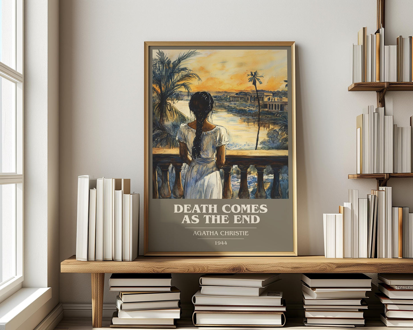 Death Comes At The End by Agatha Christie | Book Poster | Literary Art Gift For Book Lover | Novel Inspired Wall Art | Free Delivery