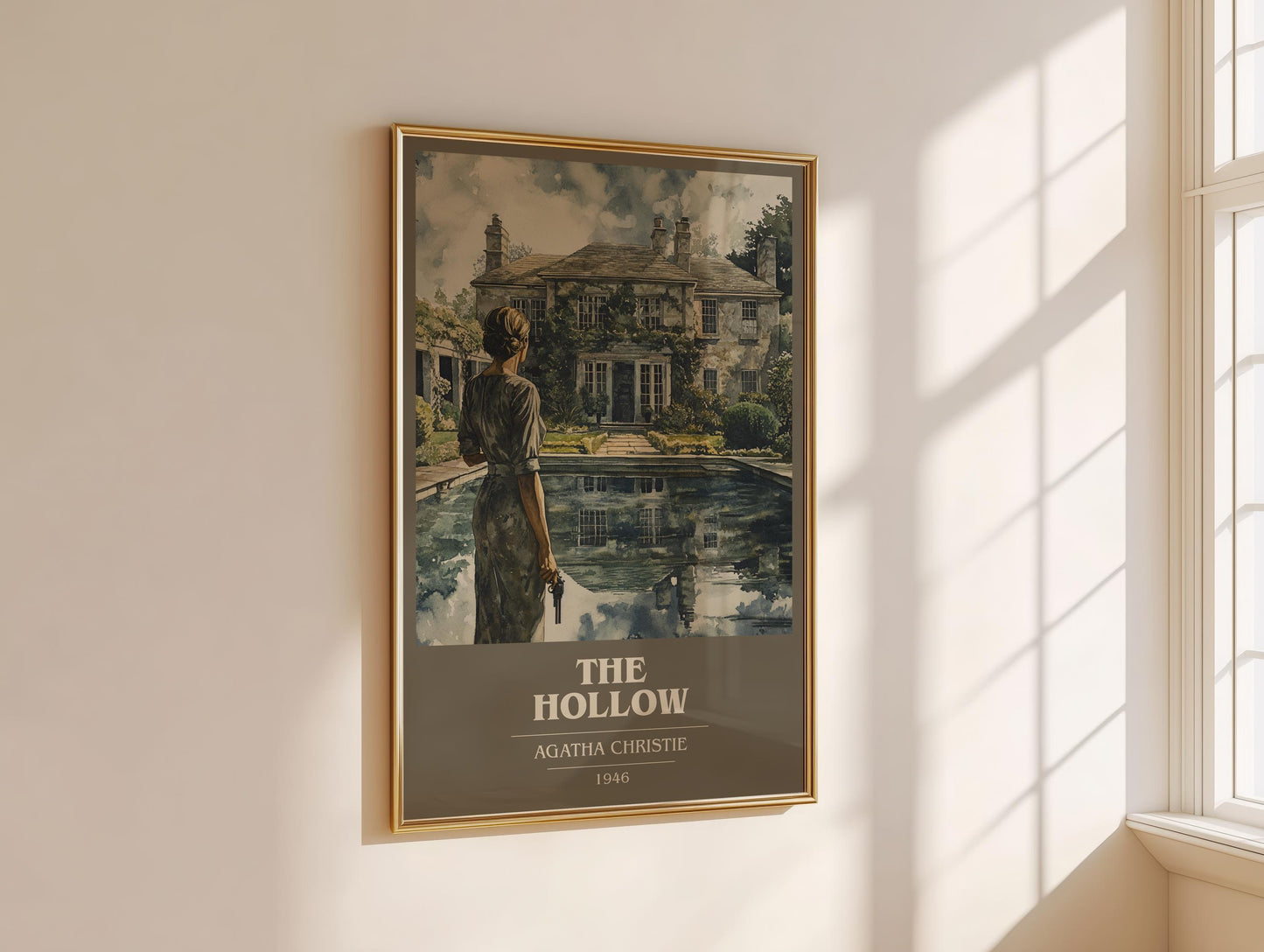 The Hollow by Agatha Christie | Book Poster | Literary Art Gift For Book Lover | Novel Inspired Wall Art