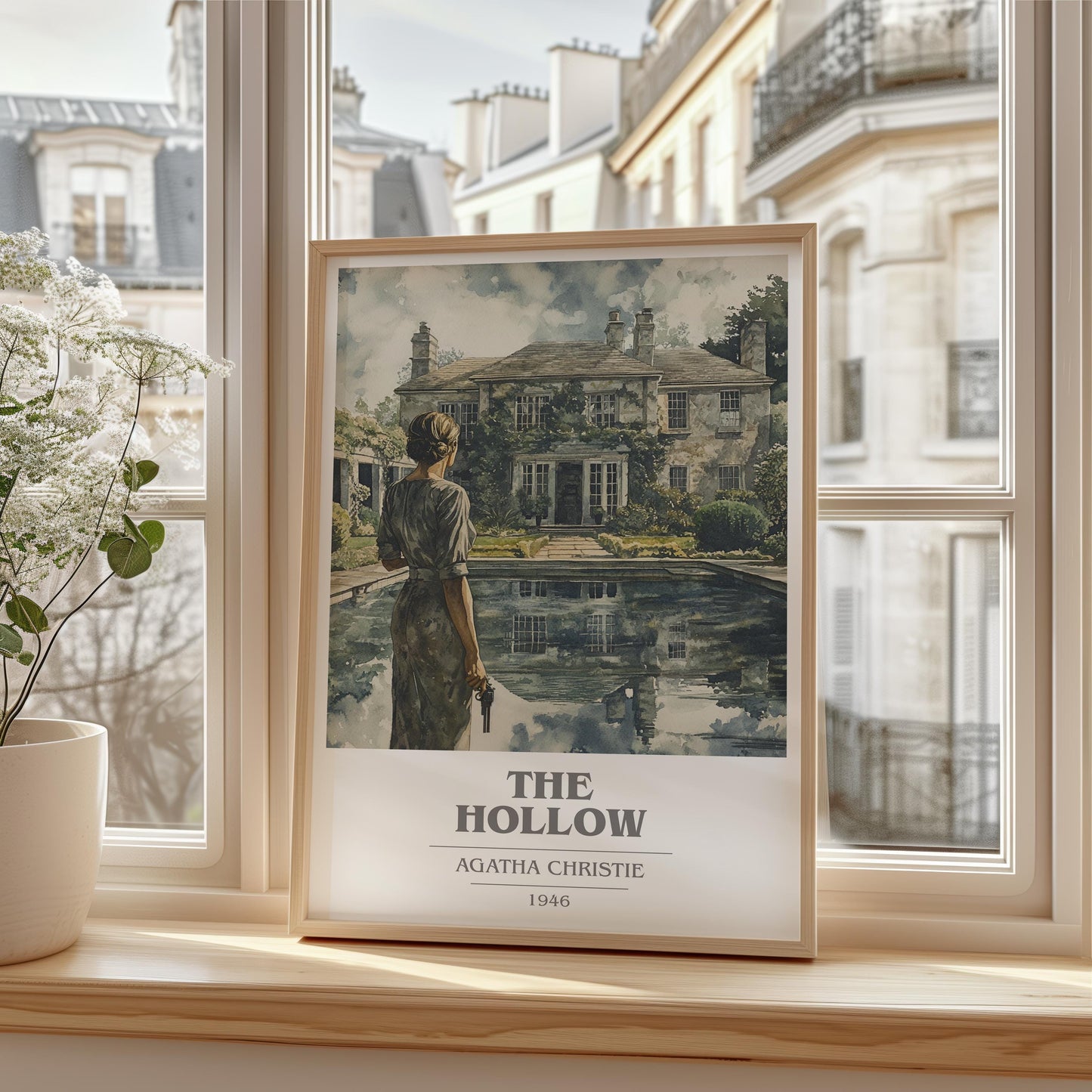 The Hollow by Agatha Christie | Book Poster | Literary Art Gift For Book Lover | Novel Inspired Wall Art