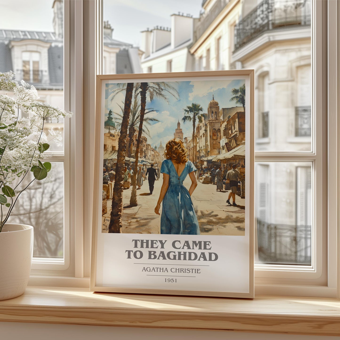 They Came To Baghdad by Agatha Christie | Book Poster | Literary Art Gift For Book Lover | Novel Inspired Wall Art | Free Delivery