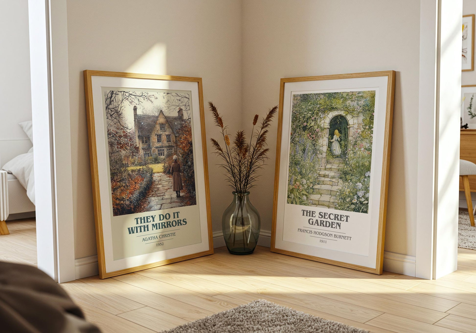 They Do It With Mirrors by Agatha Christie | Book Poster | Literary Art Gift For Book Lover | Novel Inspired Wall Art | Free Delivery