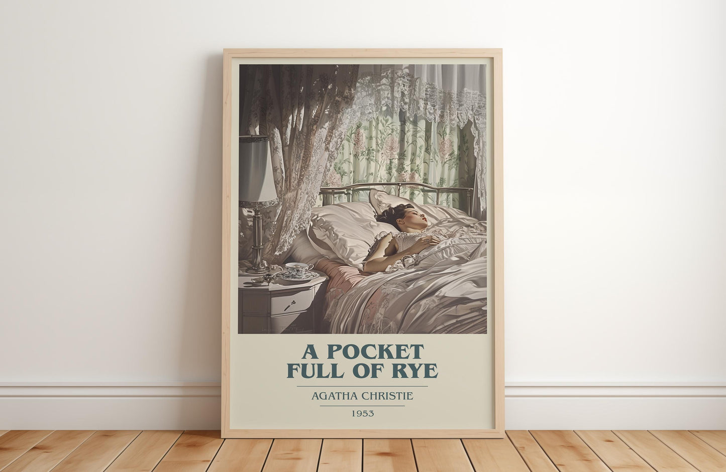 A Pocket Full Of Rye by Agatha Christie | Book Poster | Literary Art Gift For Book Lover | Novel Inspired Wall Art | Free Delivery