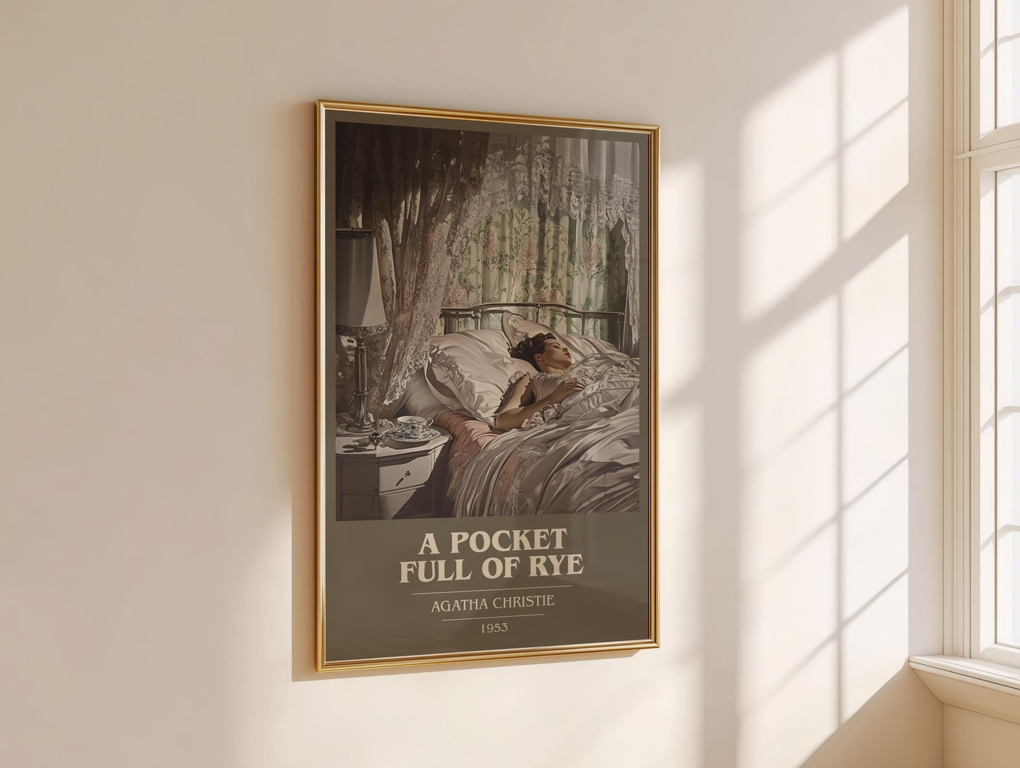 A Pocket Full Of Rye by Agatha Christie | Book Poster | Literary Art Gift For Book Lover | Novel Inspired Wall Art | Free Delivery
