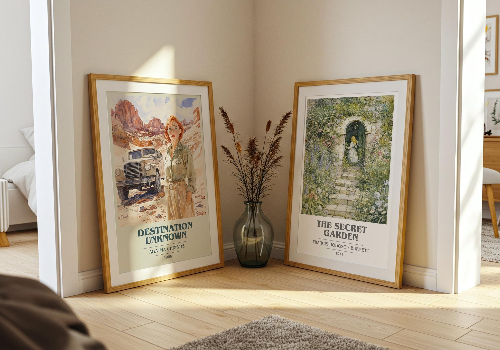 Destination Unknown by Agatha Christie | Book Poster | Literary Art Gift For Book Lover | Novel Inspired Wall Art | Free Delivery