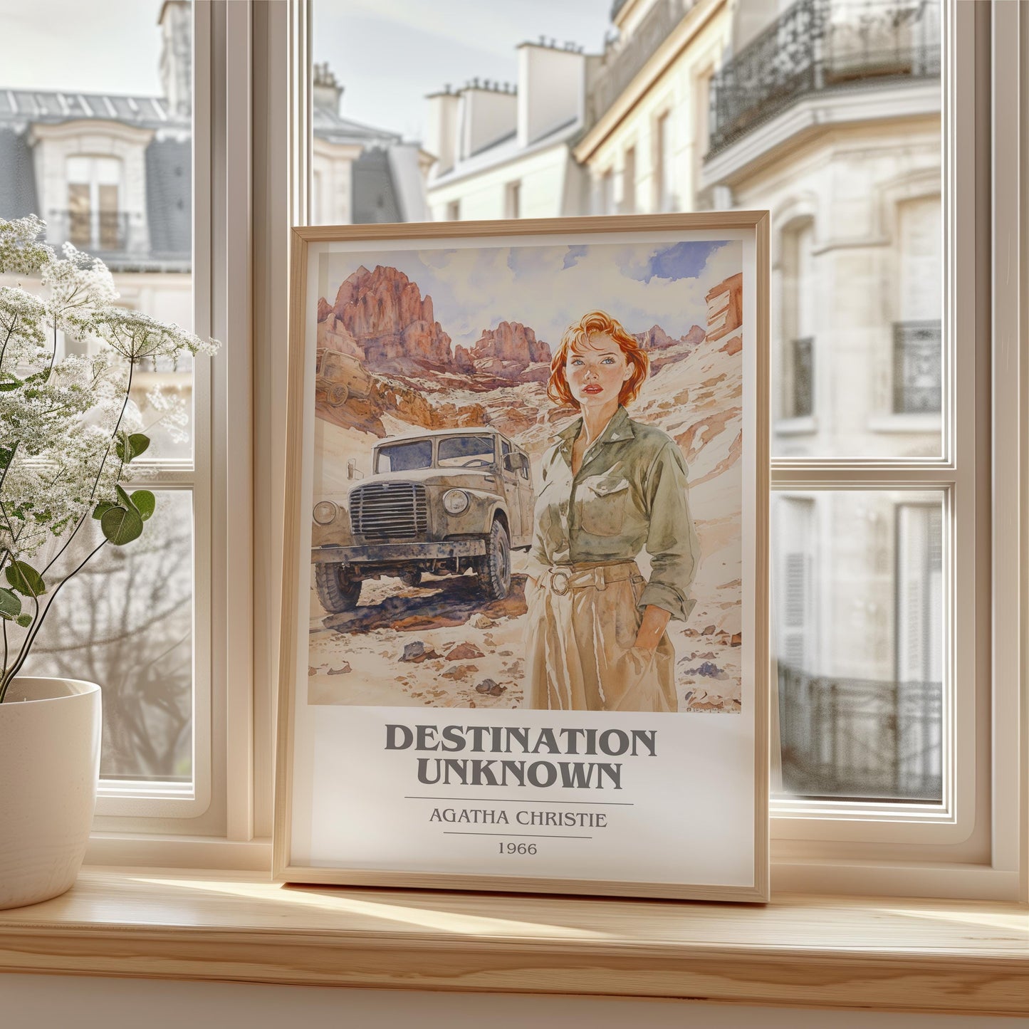 Destination Unknown by Agatha Christie | Book Poster | Literary Art Gift For Book Lover | Novel Inspired Wall Art | Free Delivery