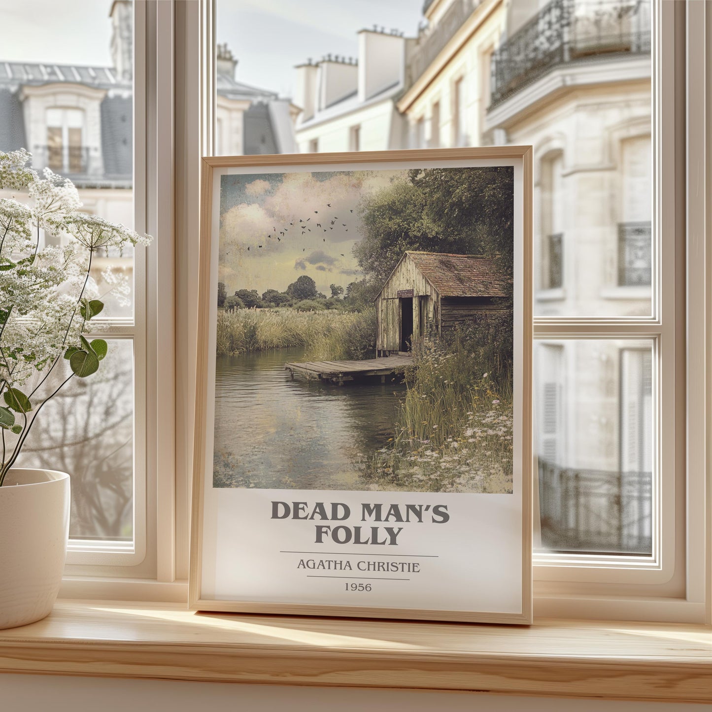 Dead Mans Folly by Agatha Christie | Book Poster | Literary Art Gift For Book Lover | Novel Inspired Wall Art | Free Delivery