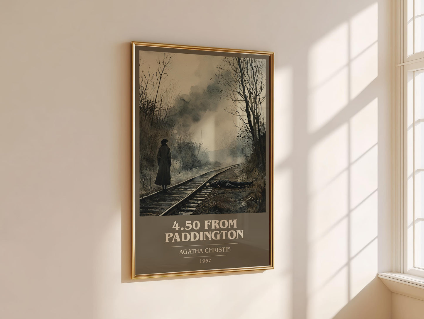 4.50 From Paddington by Agatha Christie | Book Poster | Literary Art Gift For Book Lover | Novel Inspired Wall Art | Free Delivery