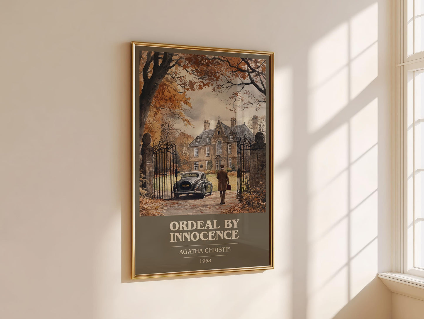 Ordeal by Innocence by Agatha Christie | Book Poster | Literary Art Gift For Book Lover | Novel Inspired Wall Art | Free Delivery