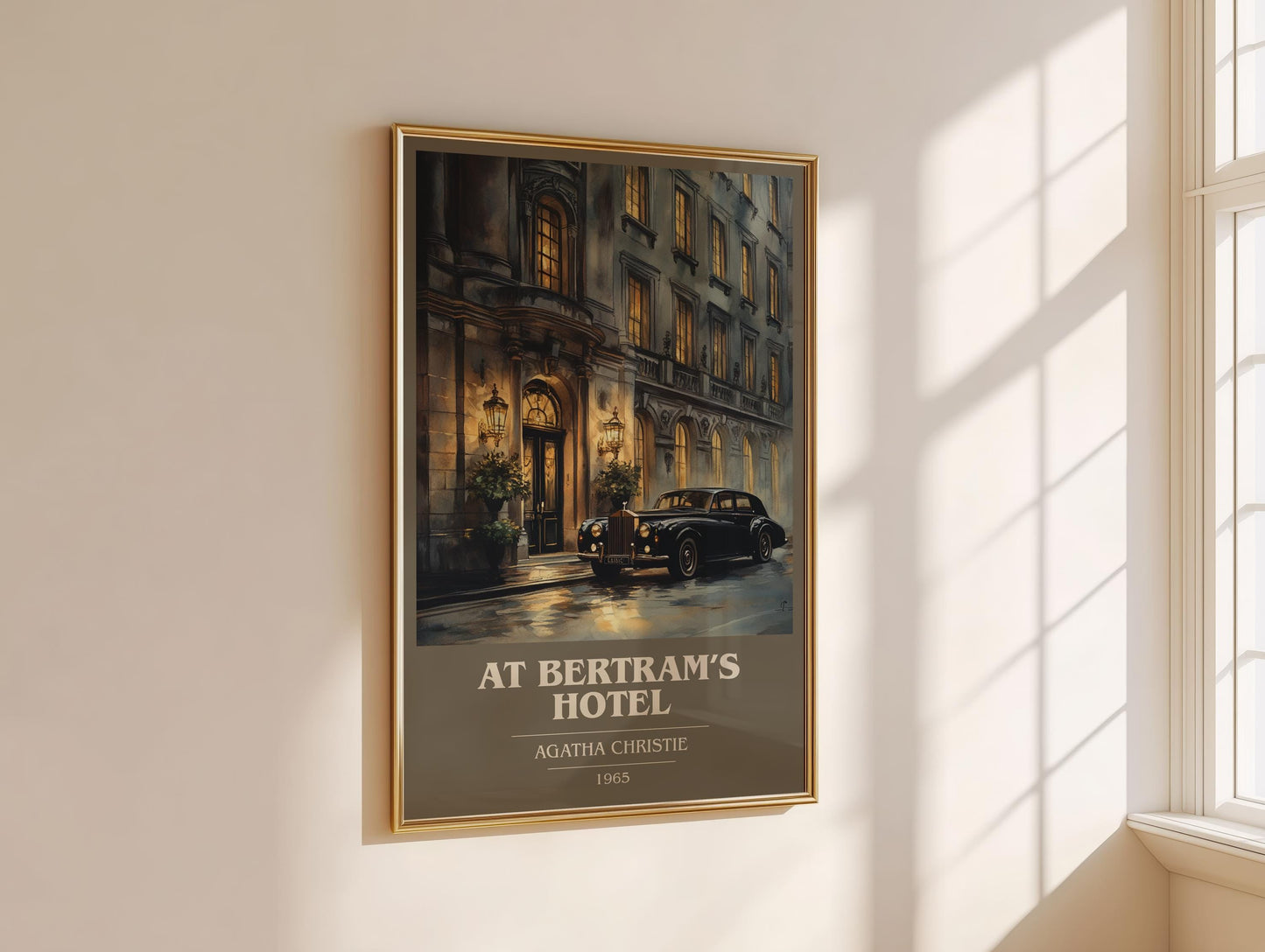At Bertram's Hotel by Agatha Christie | Book Poster | Literary Art Gift For Book Lover | Novel Inspired Wall Art