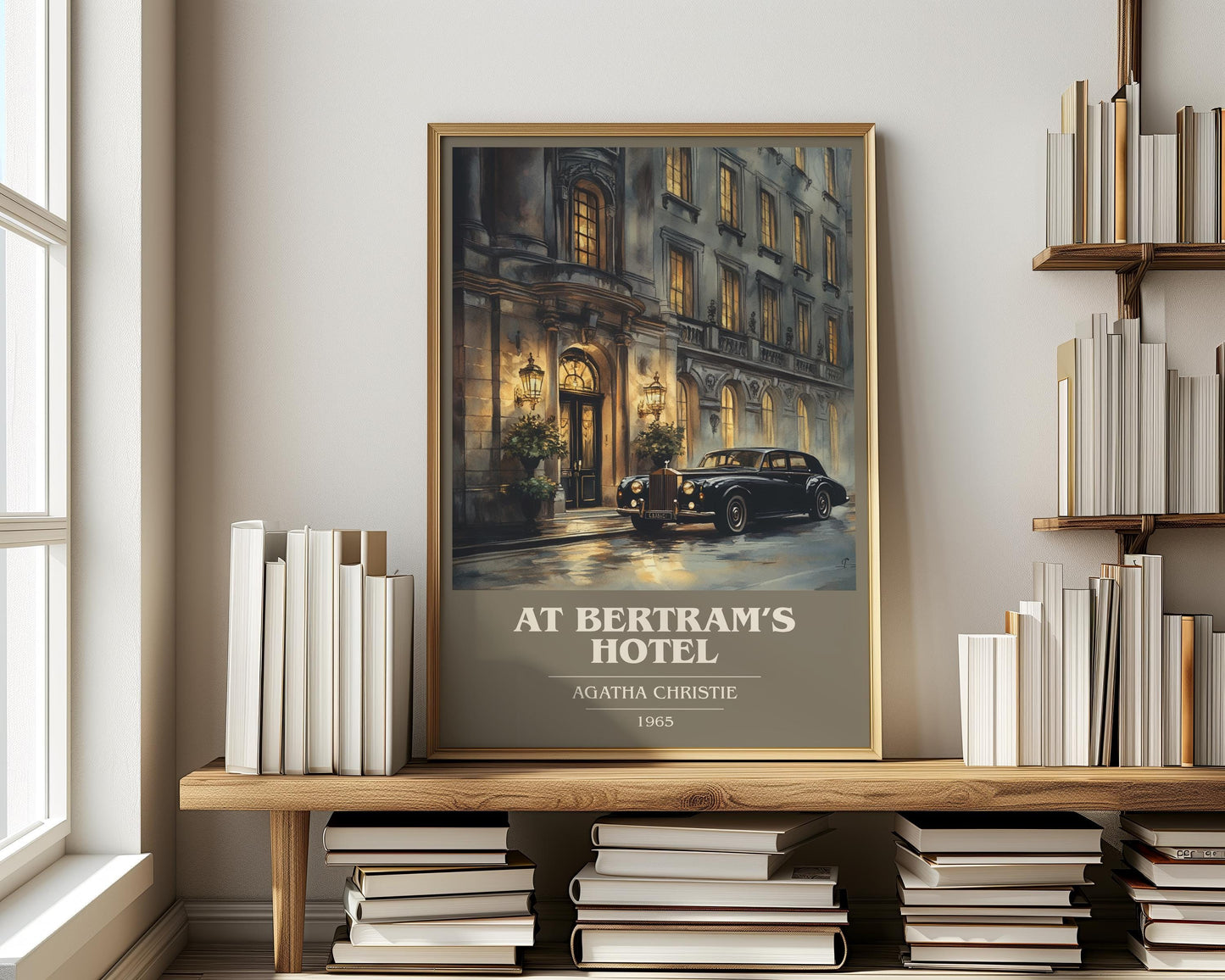 At Bertram's Hotel by Agatha Christie | Book Poster | Literary Art Gift For Book Lover | Novel Inspired Wall Art