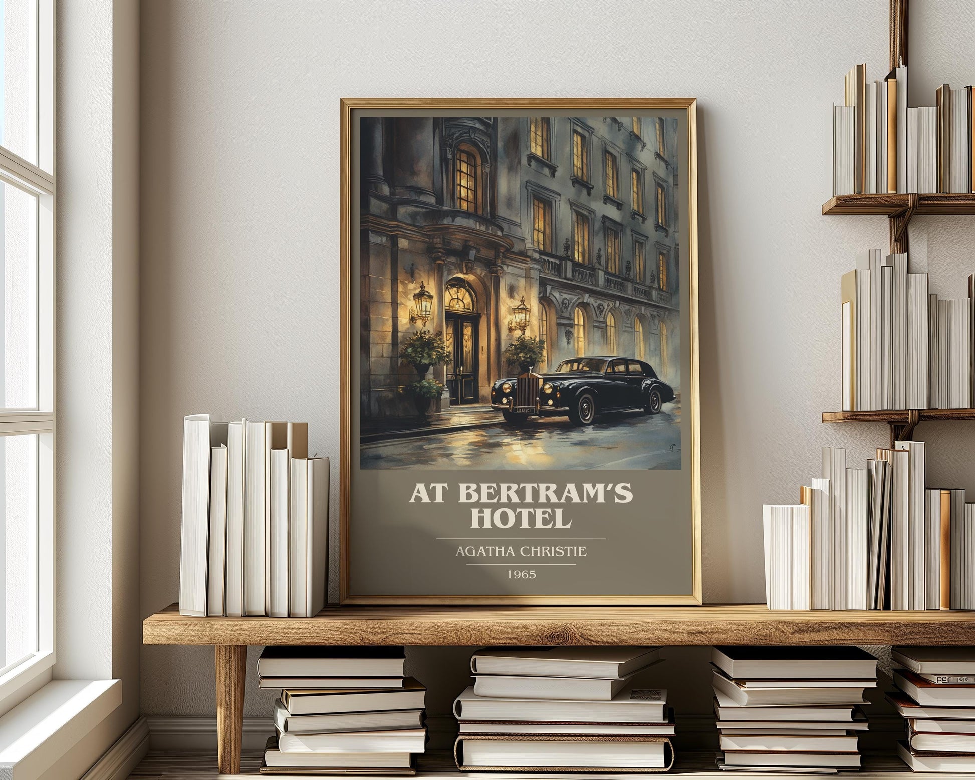 At Bertram's Hotel by Agatha Christie | Book Poster | Literary Art Gift For Book Lover | Novel Inspired Wall Art