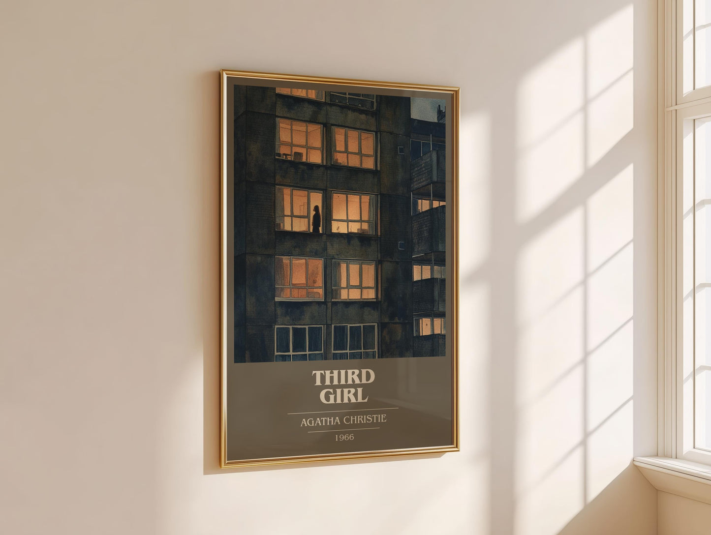 Third Girl by Agatha Christie | Book Poster | Literary Art Gift For Book Lover | Novel Inspired Wall Art | Free Delivery