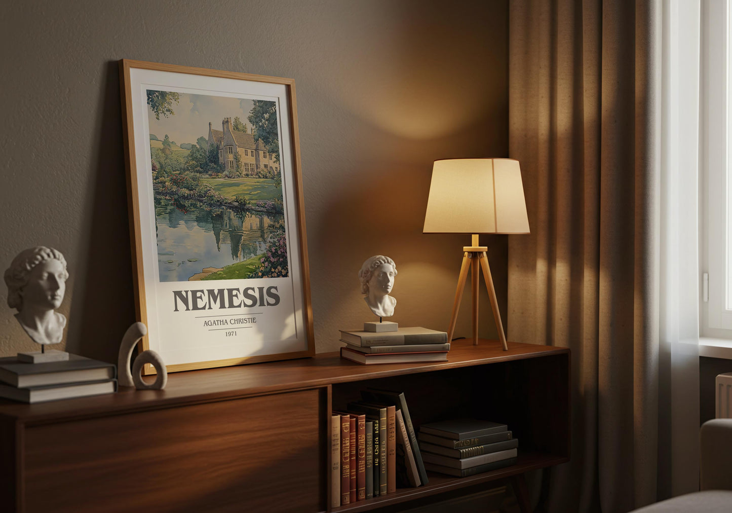 Nemesis by Agatha Christie | Book Poster | Literary Art Gift For Book Lover | Novel Inspired Wall Art | Free Delivery