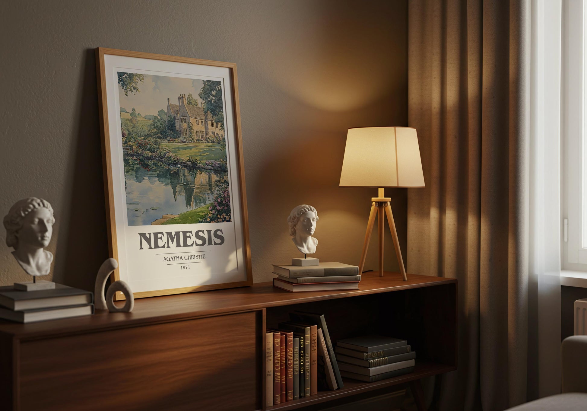 Nemesis by Agatha Christie | Book Poster | Literary Art Gift For Book Lover | Novel Inspired Wall Art | Free Delivery