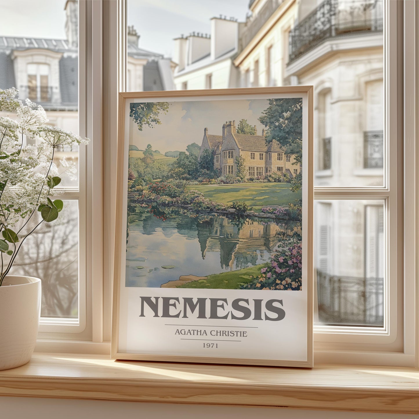 Nemesis by Agatha Christie | Book Poster | Literary Art Gift For Book Lover | Novel Inspired Wall Art | Free Delivery
