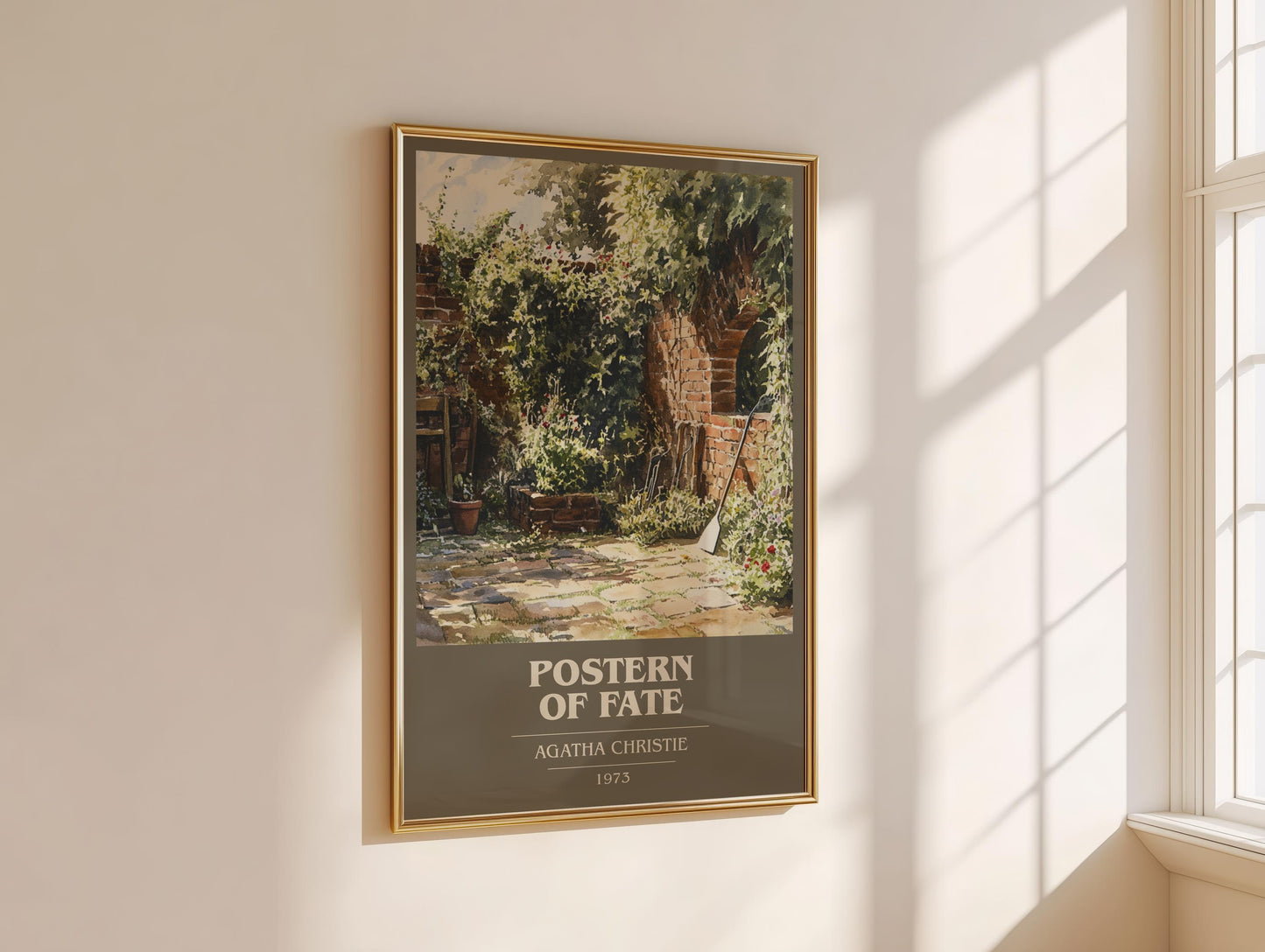 Postern Of Fate by Agatha Christie | Book Poster | Literary Art Gift For Book Lover | Novel Inspired Wall Art | Free Delivery