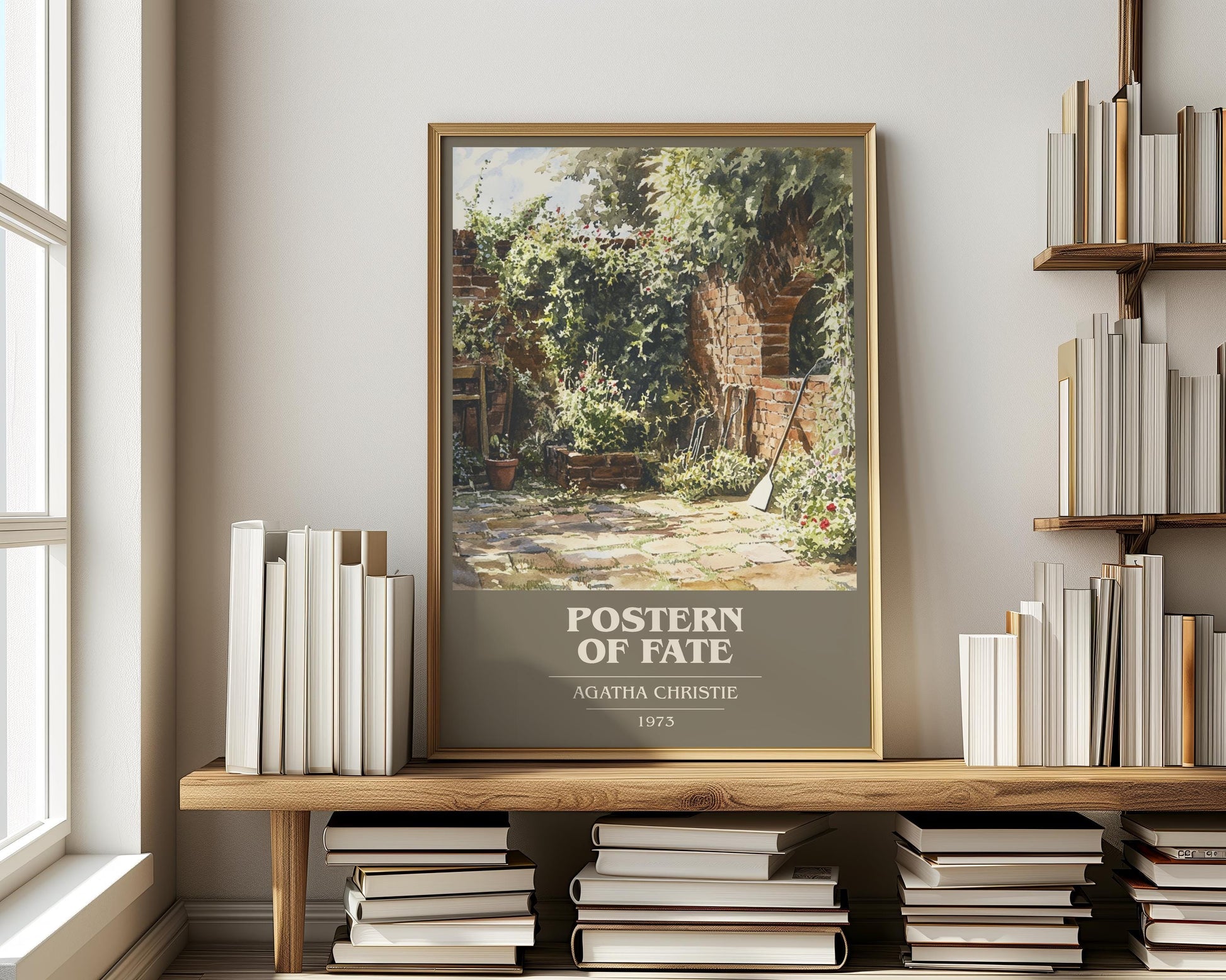 Postern Of Fate by Agatha Christie | Book Poster | Literary Art Gift For Book Lover | Novel Inspired Wall Art | Free Delivery