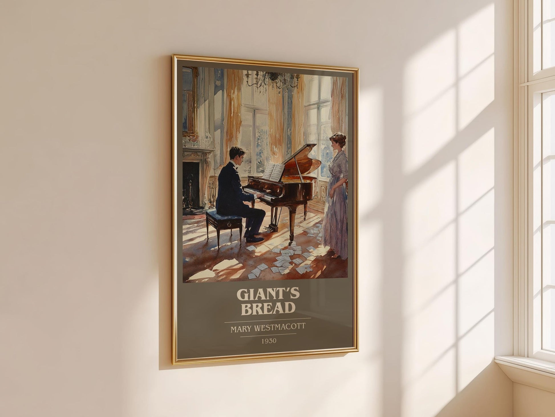 Giant’s Bread book cover book poster framed on wall – romance wall art