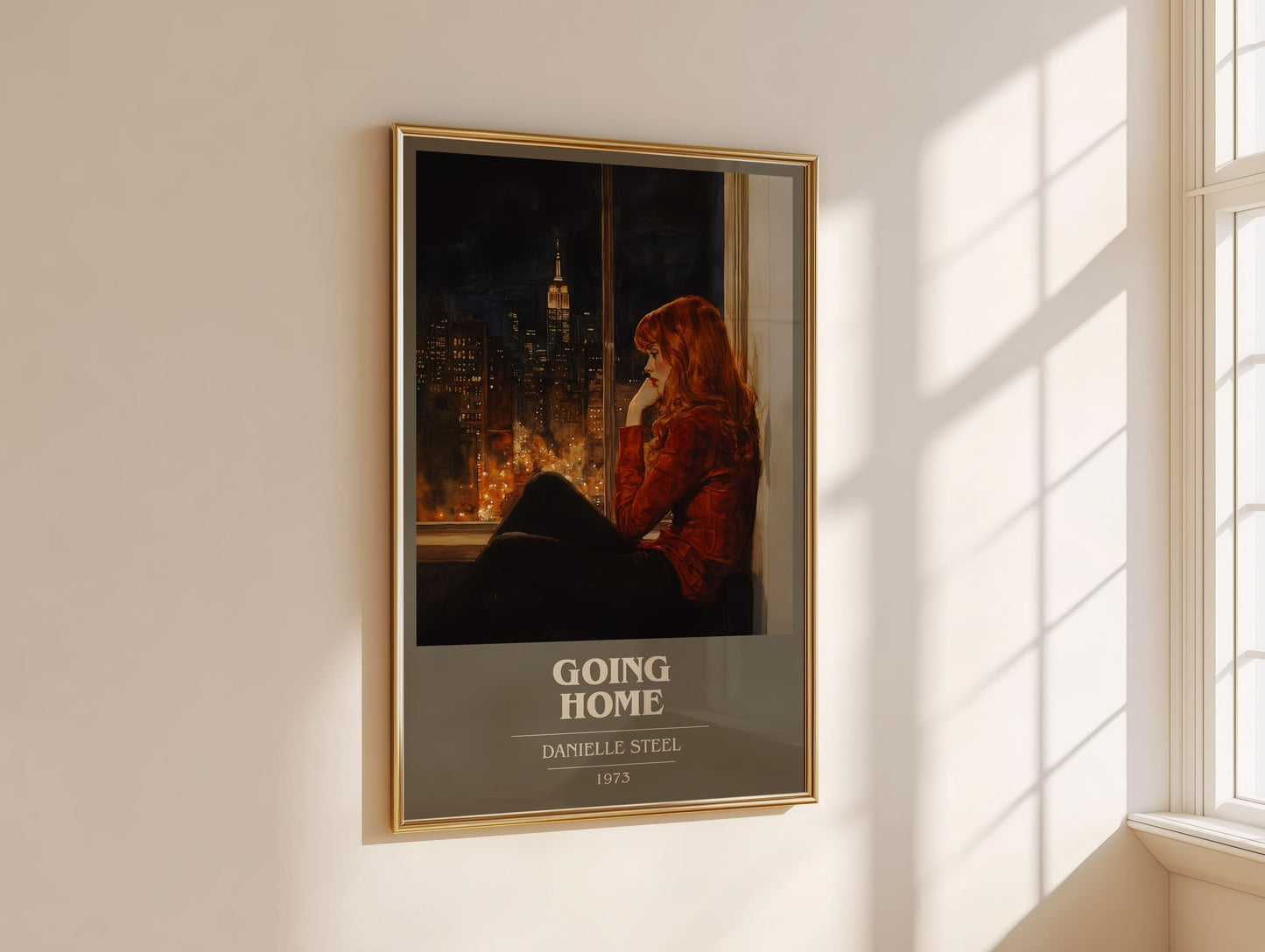 Going Home book cover book poster framed on wall – romance wall art