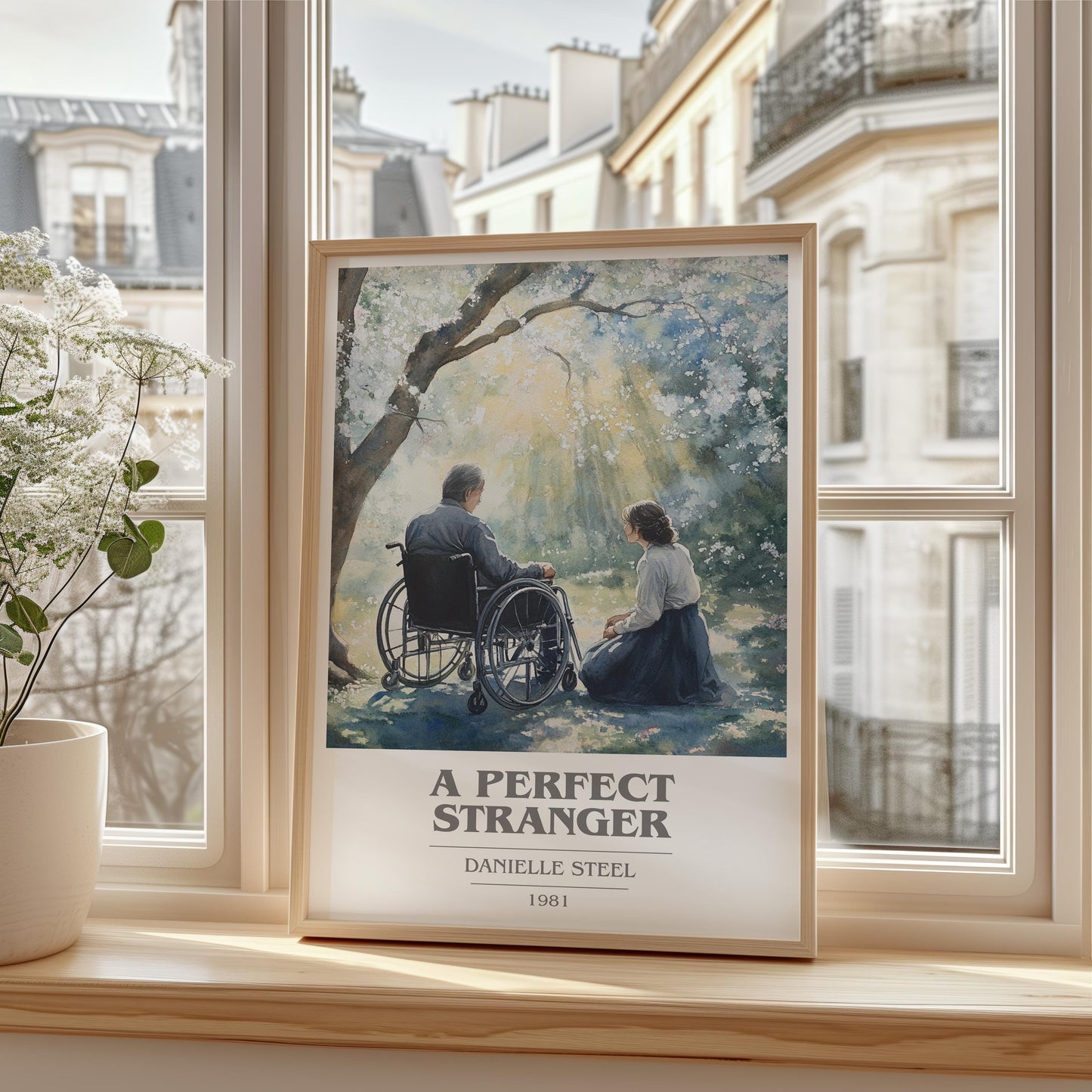 A Perfect Stranger book cover book poster framed on wall – romance wall art