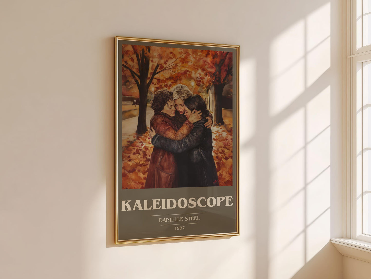 Kaleidoscope book cover book poster framed on wall – romance wall art