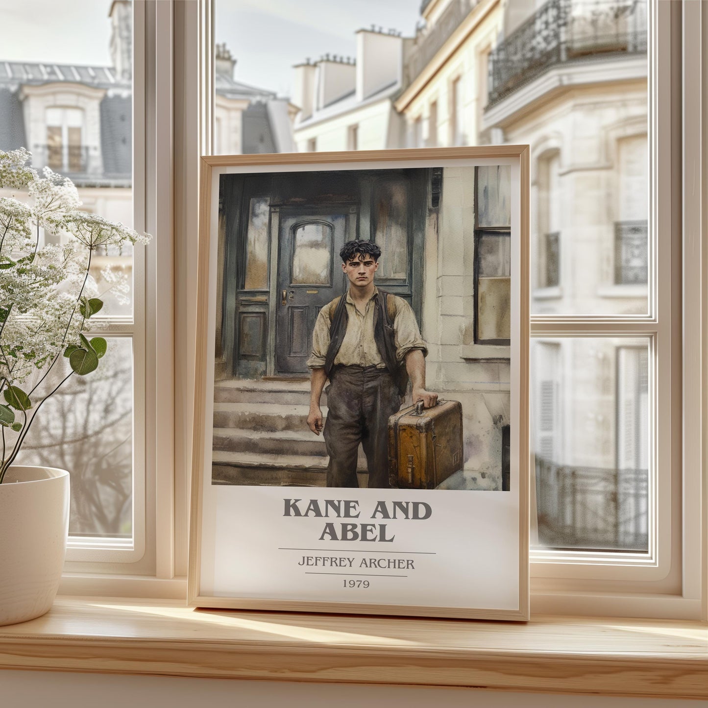 Kane and Abel by Jeffrey Archer | Book Poster | Literary Art Gift For Book Lover | Novel Inspired Wall Art