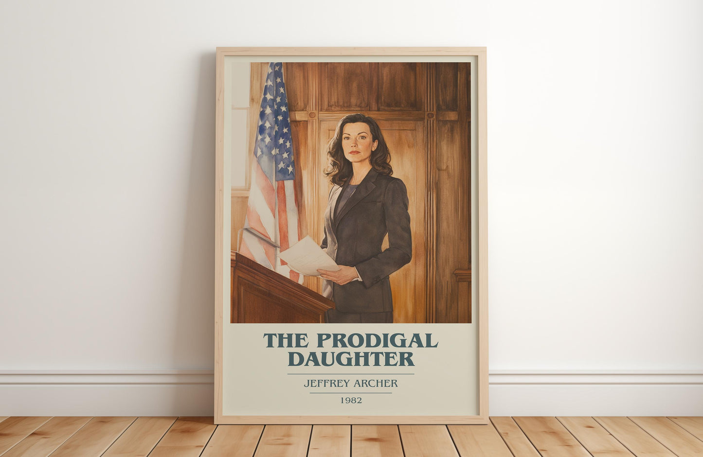 The Prodigal Daughter by Jeffrey Archer | Book Poster | Literary Art Gift For Book Lover | Novel Inspired Wall Art