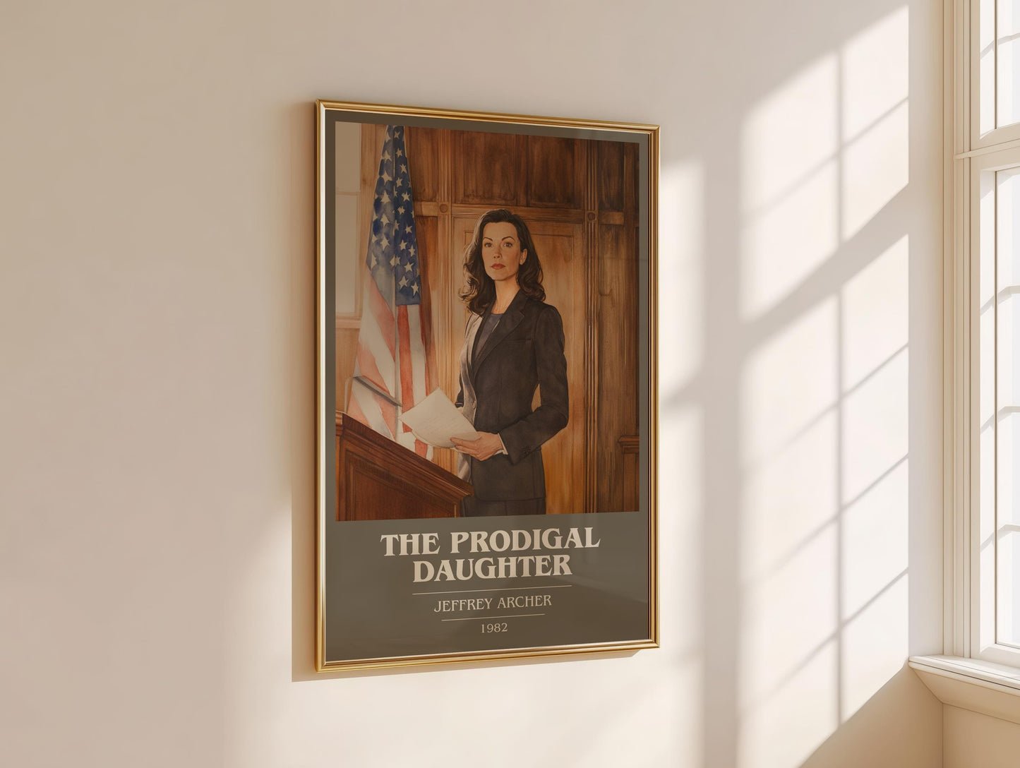 The Prodigal Daughter by Jeffrey Archer | Book Poster | Literary Art Gift For Book Lover | Novel Inspired Wall Art