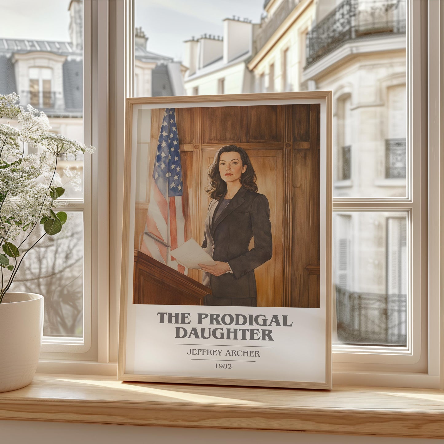 The Prodigal Daughter by Jeffrey Archer | Book Poster | Literary Art Gift For Book Lover | Novel Inspired Wall Art